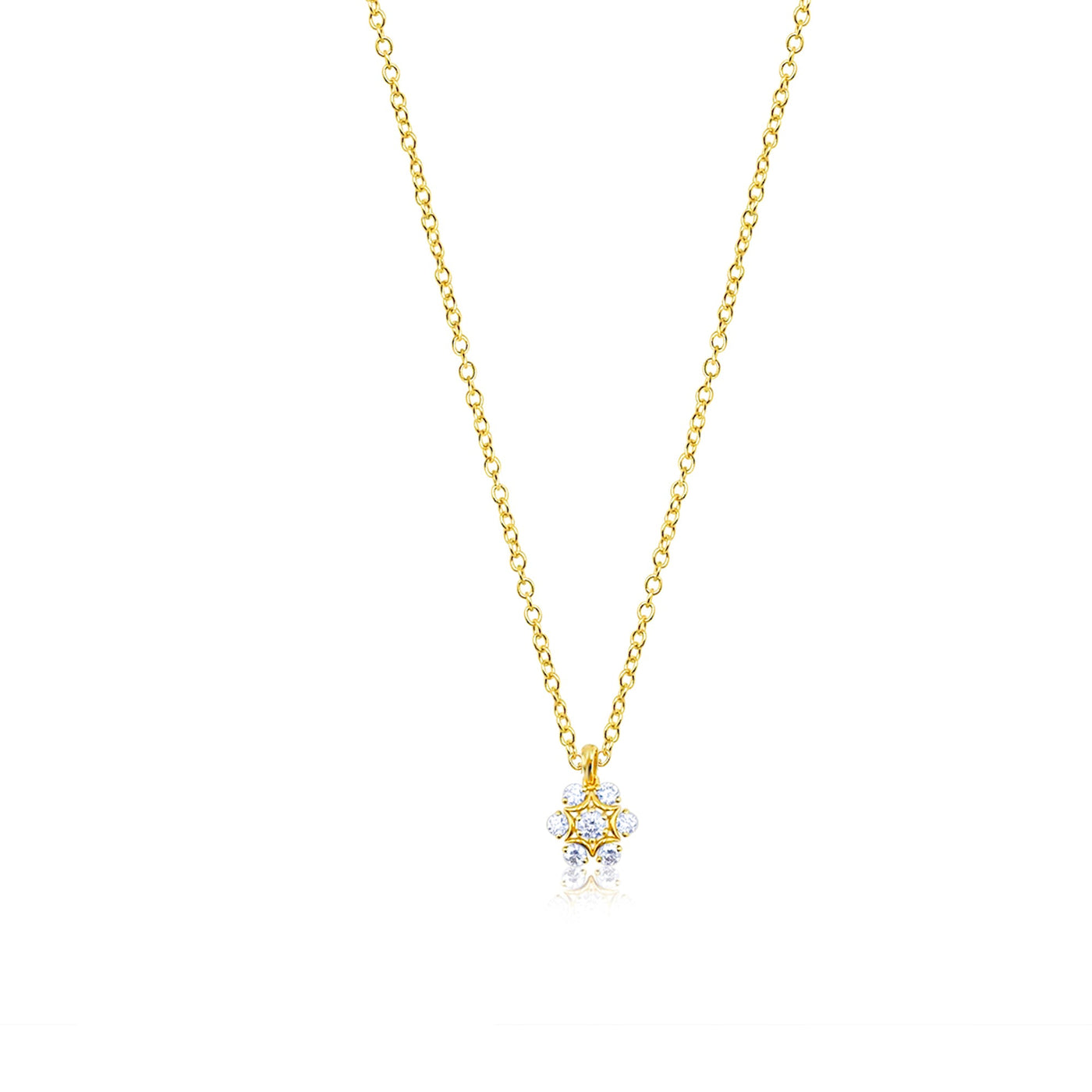 Lucchi Italy 18k Yellow Gold with Diamond - Pendant Style 11