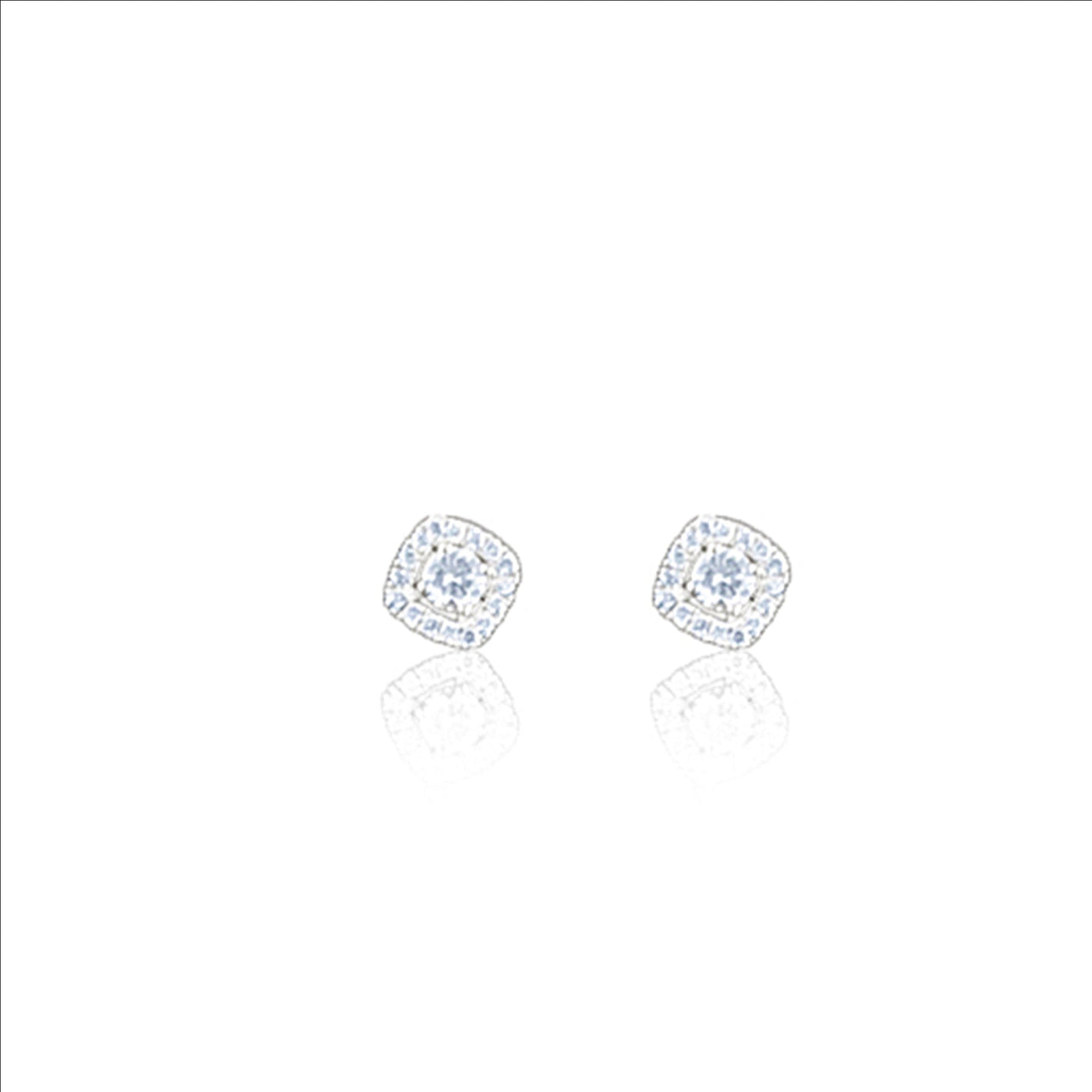 Lucchi Italy 18k White Gold with Diamond - Earring Style 13