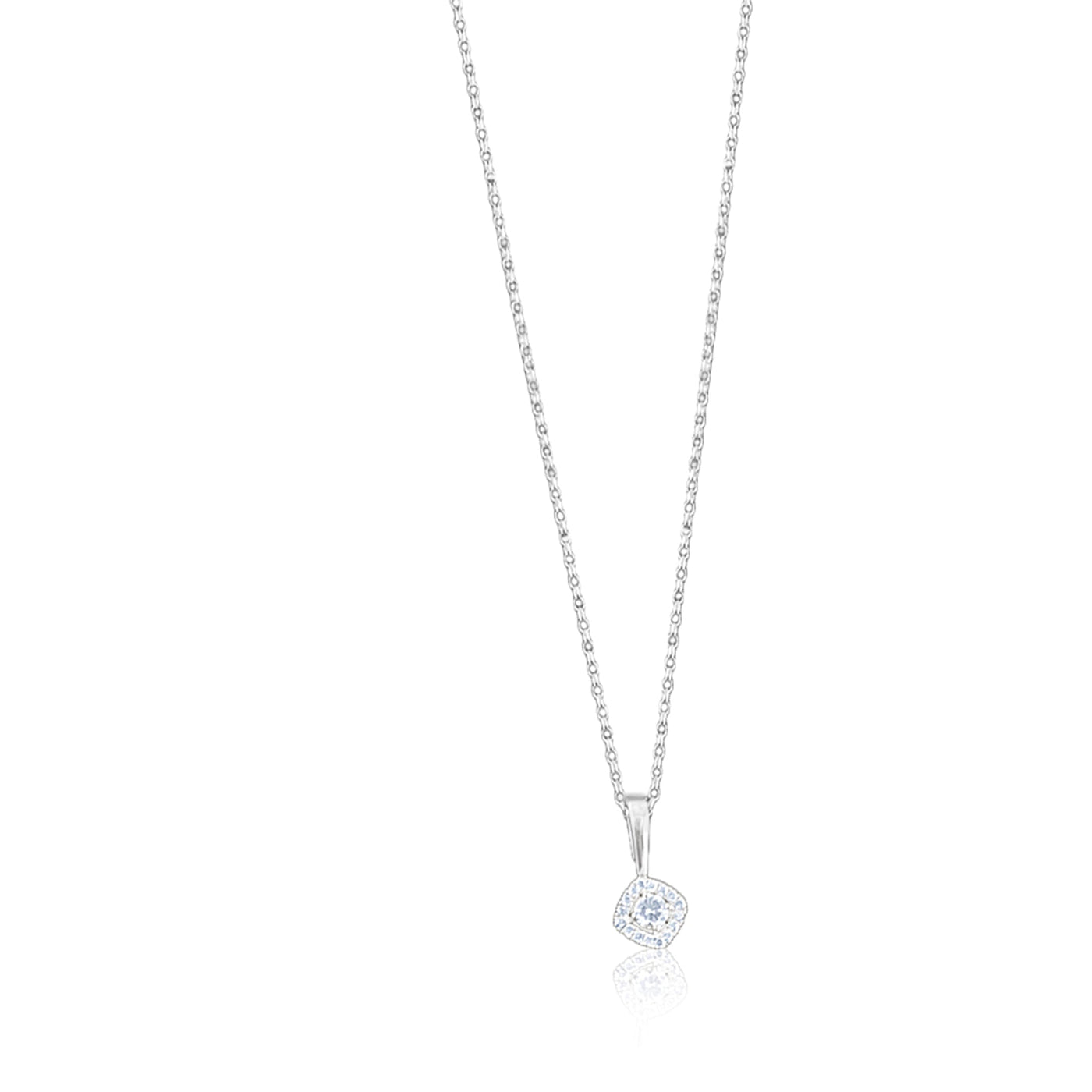Lucchi Italy 18k White Gold with Diamond - Pendant Style 14
