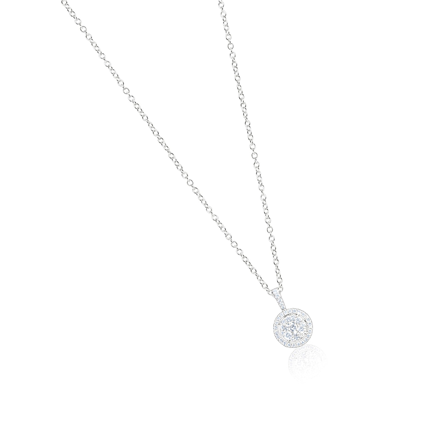 Lucchi Italy 18k White Gold with Diamond - Pendant Style 10