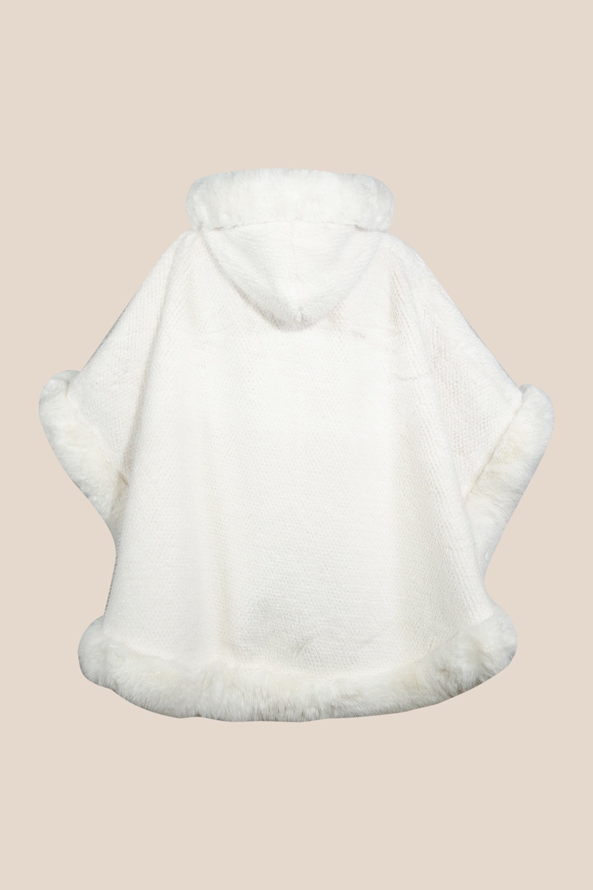 Lucchi Italy Women's Hooded Cape - White