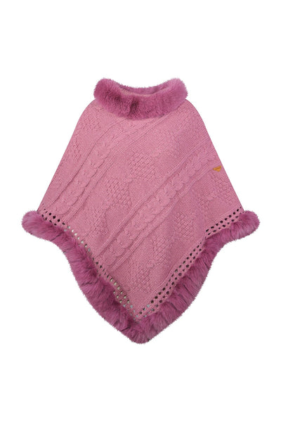 Lucchi Italy Women's Poncho - Pink