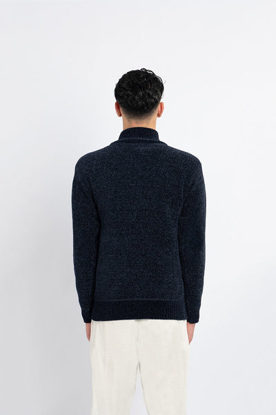 Lucchi Italy Men's Cardigan - Blue