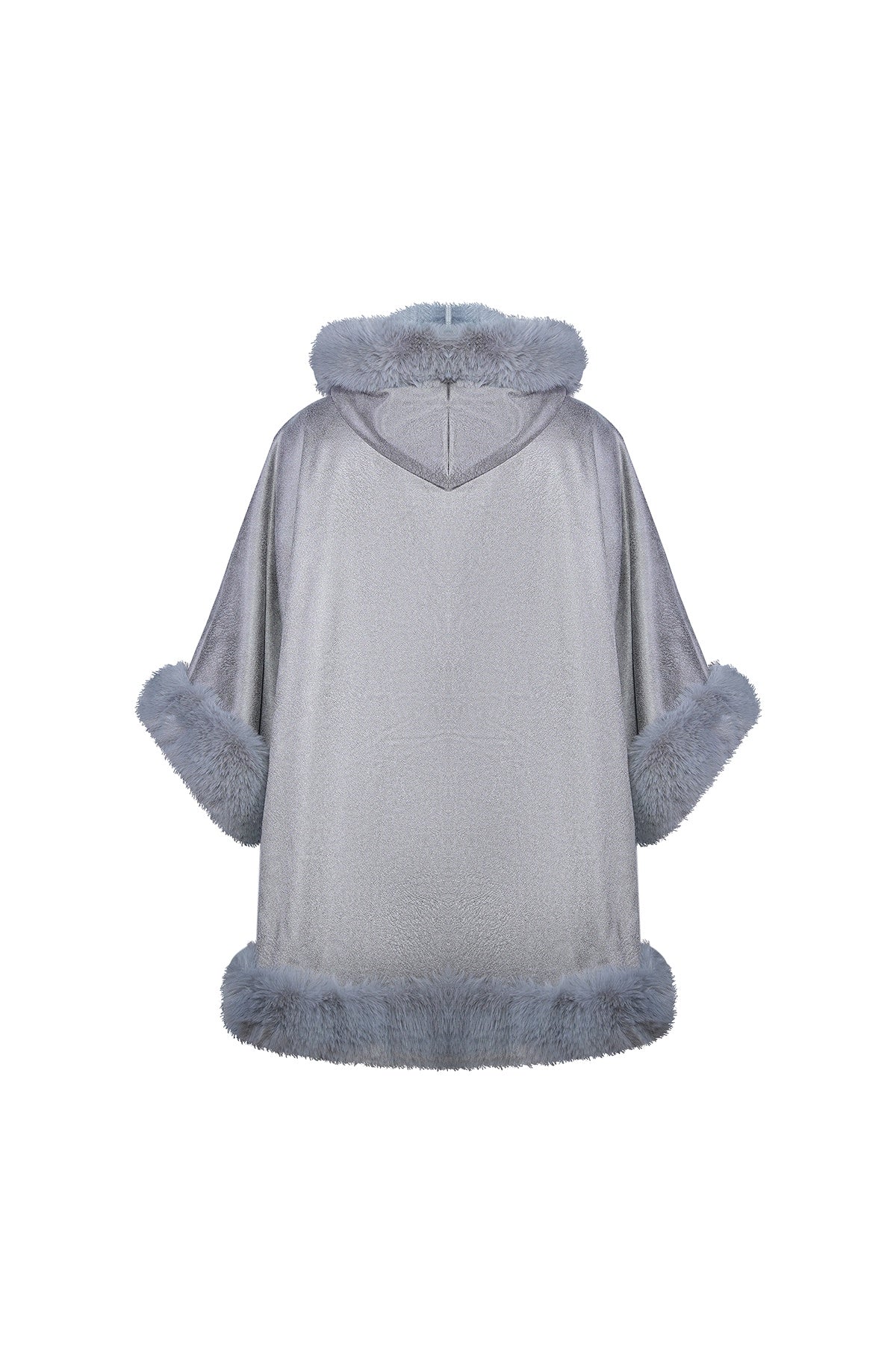 Lucchi Italy Women's Hooded Cape - Grey