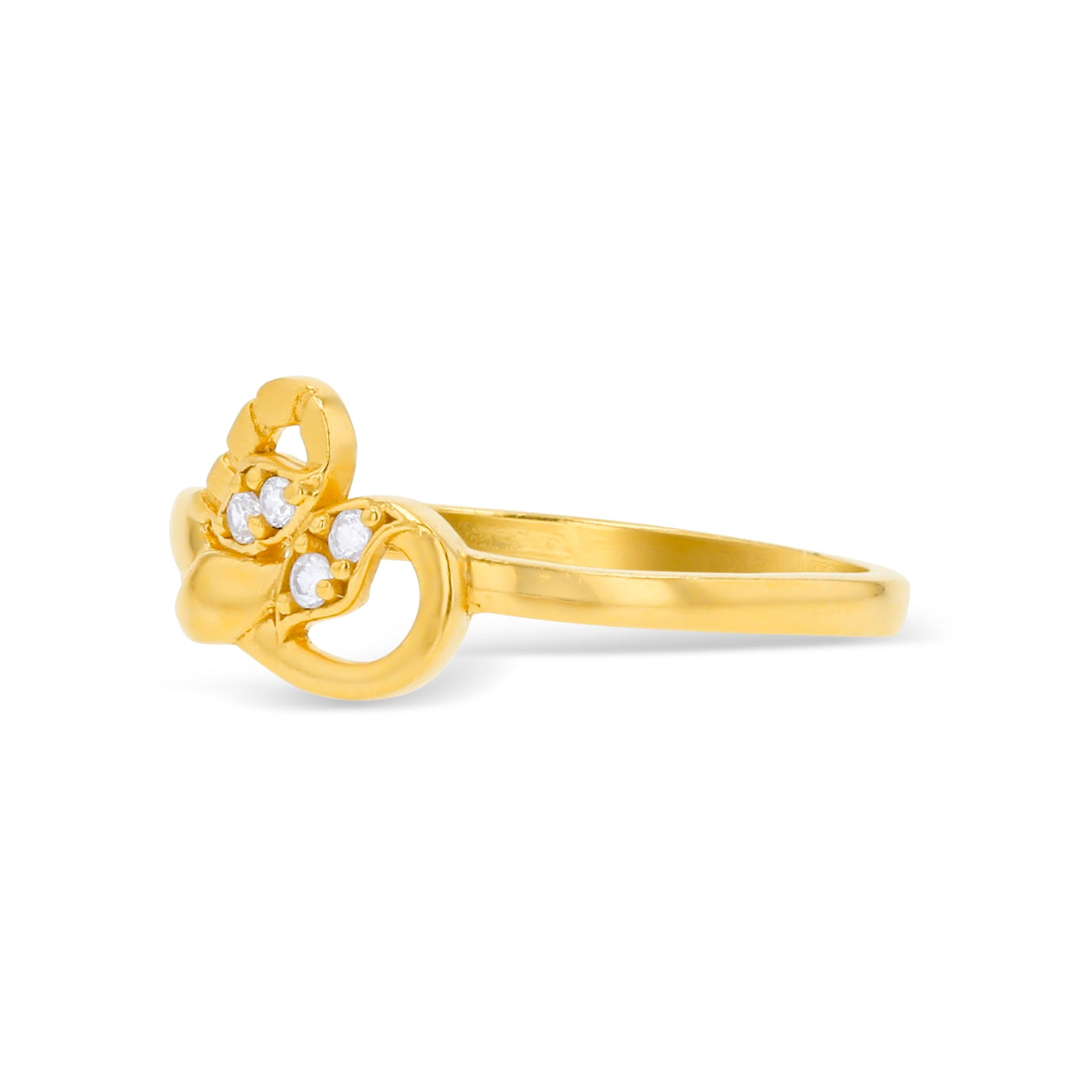Lucchi Italy 22k Yellow Gold with Stone - Ring Style 72