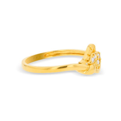 Lucchi Italy 22k Yellow Gold with Stone - Ring Style 72