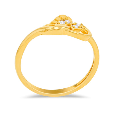 Lucchi Italy 22k Yellow Gold with Stone - Ring Style 72