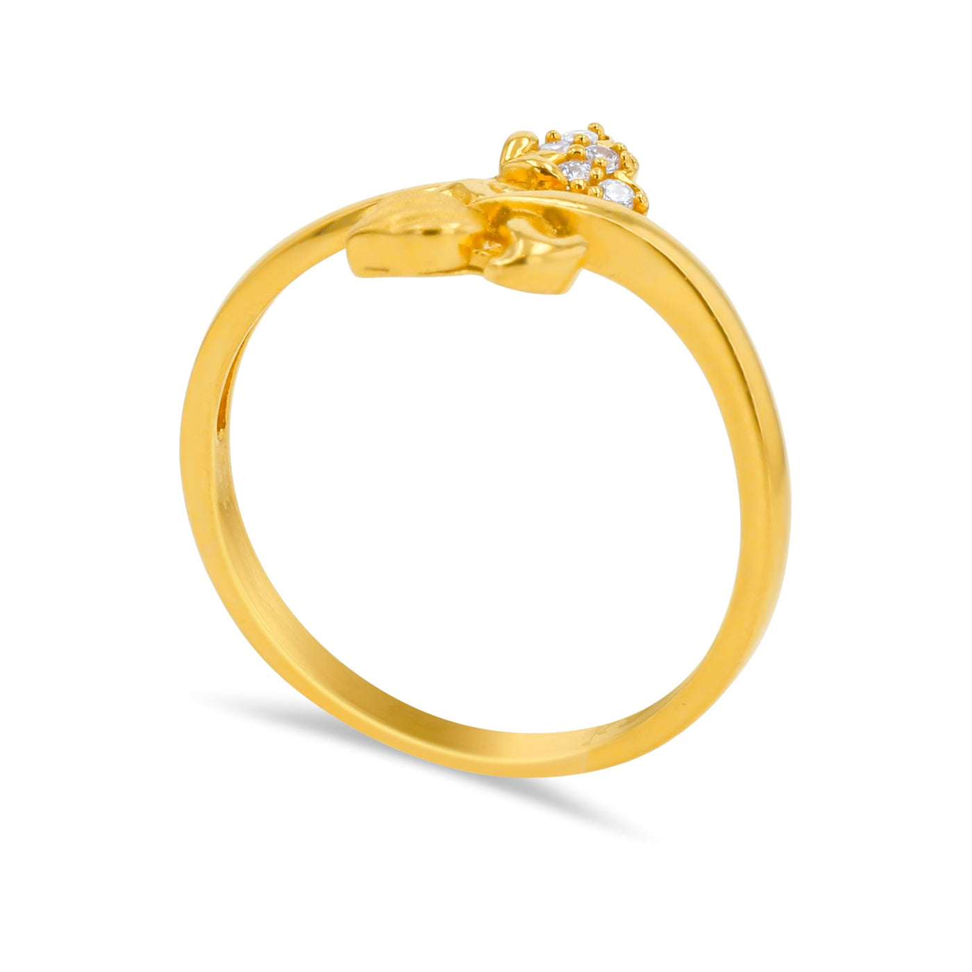 Lucchi Italy 22k Yellow Gold with Stone - Ring Style 73