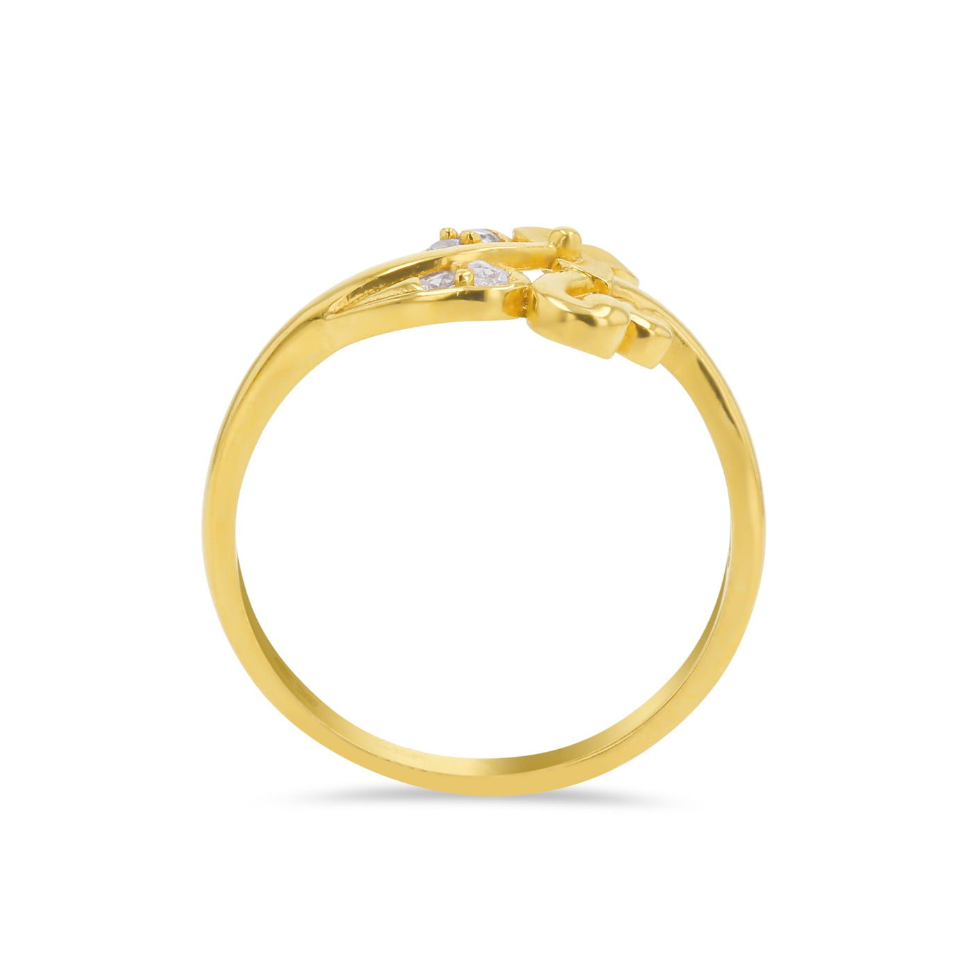 Lucchi Italy 22k Yellow Gold with Stone - Ring Style 74