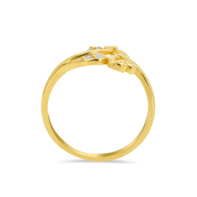 Lucchi Italy 22k Yellow Gold with Stone - Ring Style 74