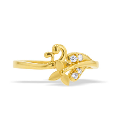 Lucchi Italy 22k Yellow Gold with Stone - Ring Style 74