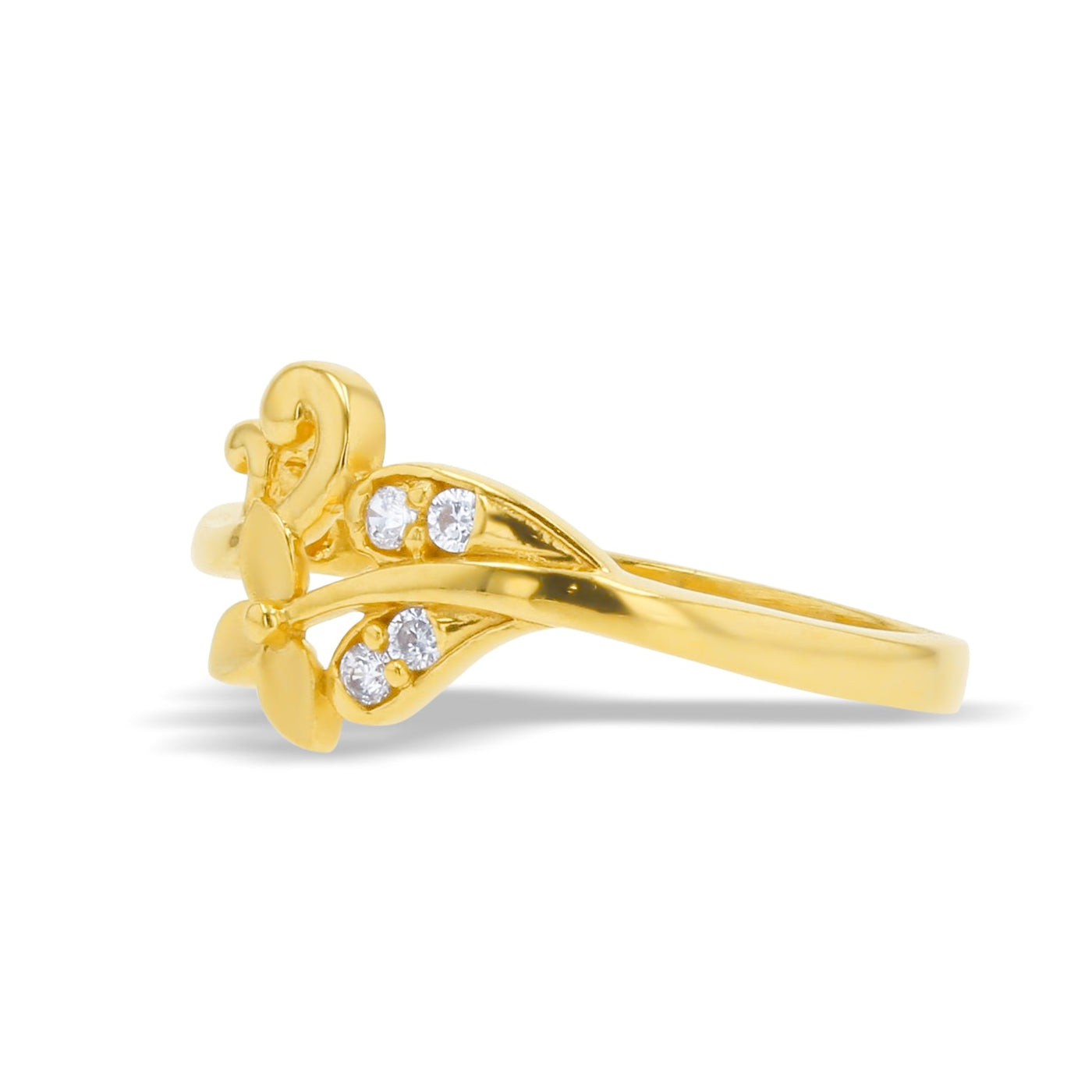 Lucchi Italy 22k Yellow Gold with Stone - Ring Style 74