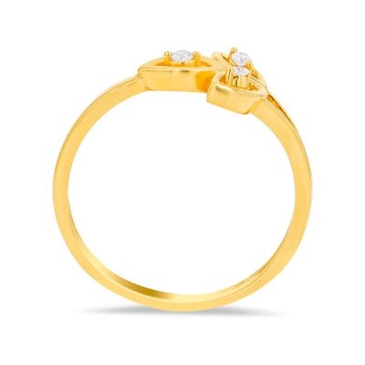 Lucchi Italy 22k Yellow Gold with Stone - Ring Style 75