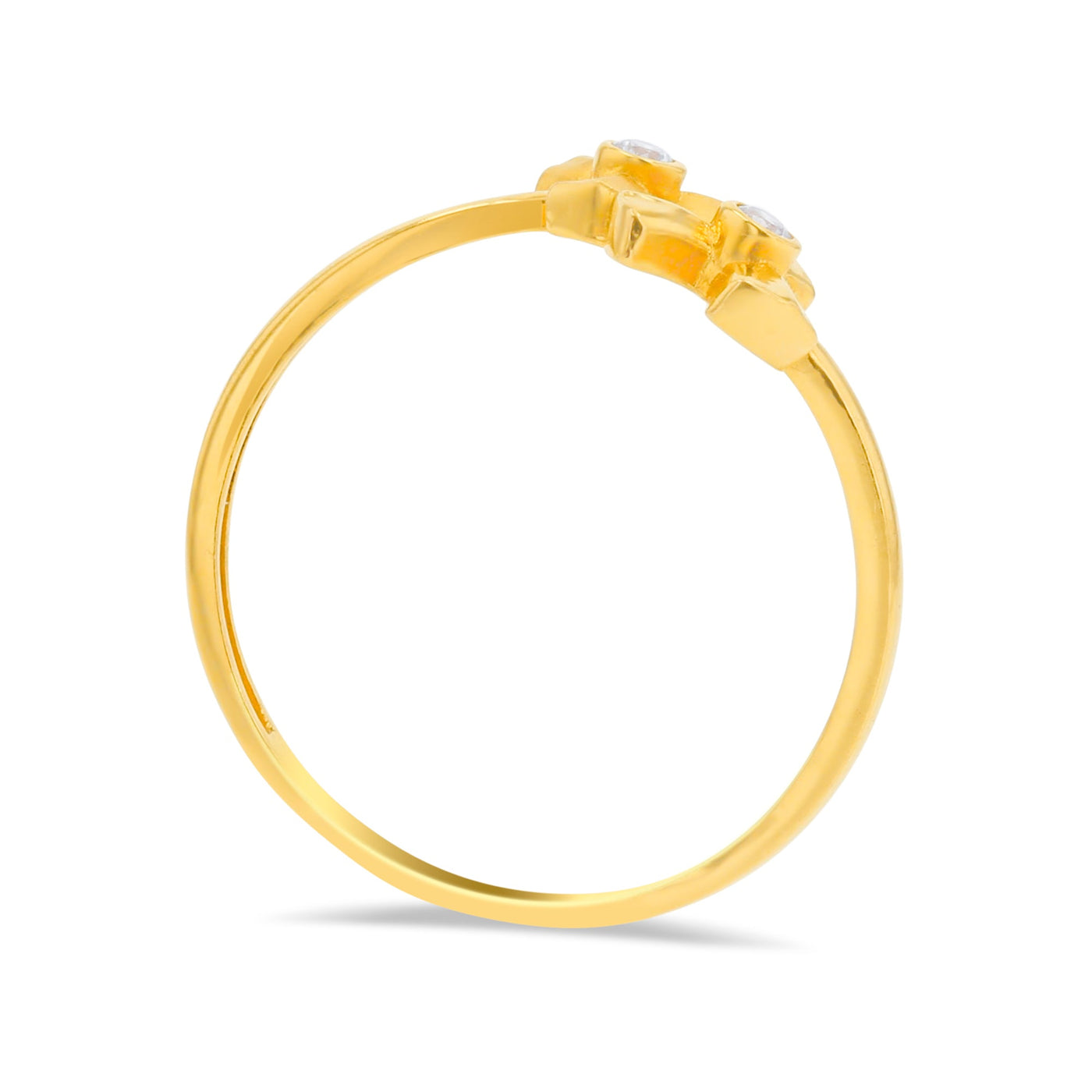 Lucchi Italy 22k Yellow Gold with Stone - Ring Style 80