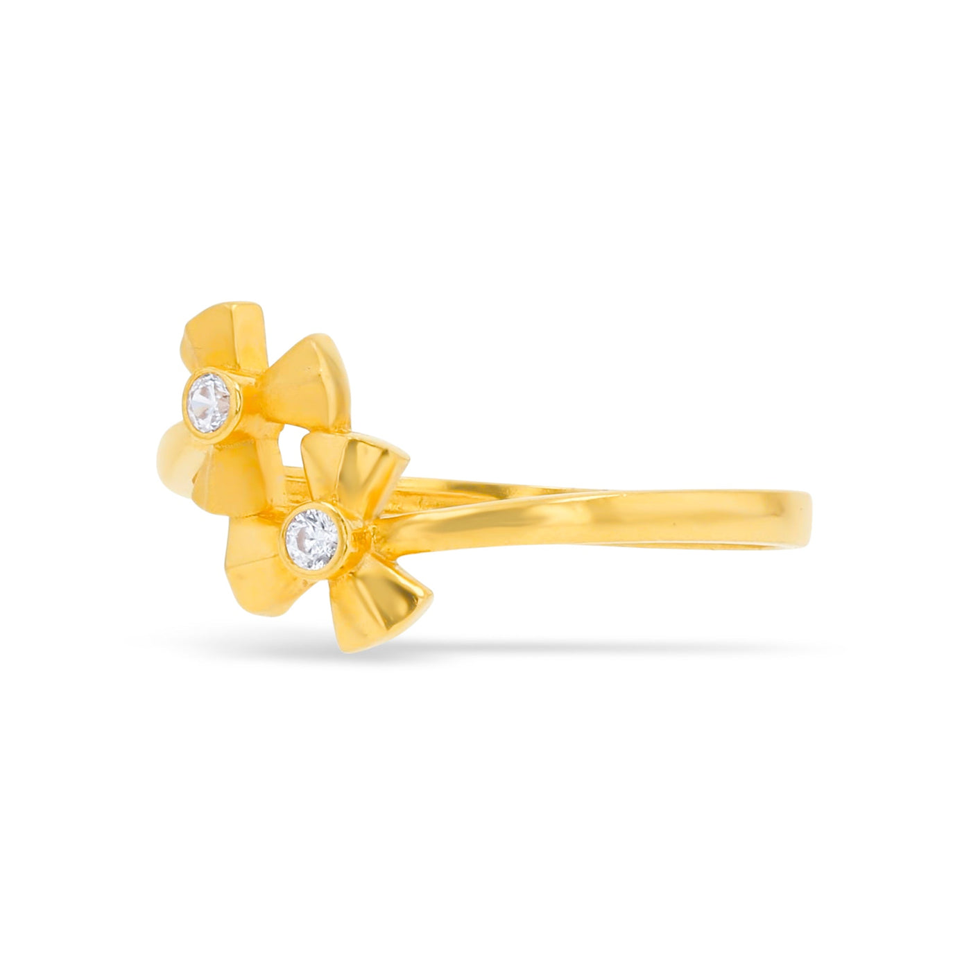 Lucchi Italy 22k Yellow Gold with Stone - Ring Style 80