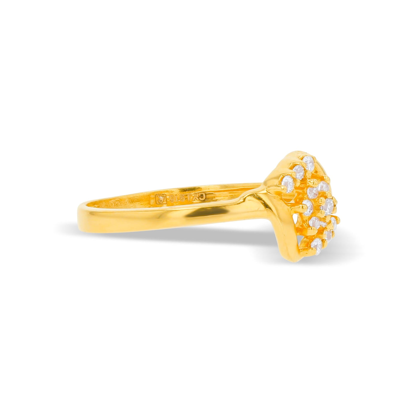 Lucchi Italy 22k Yellow Gold with Stone - Ring Style 83