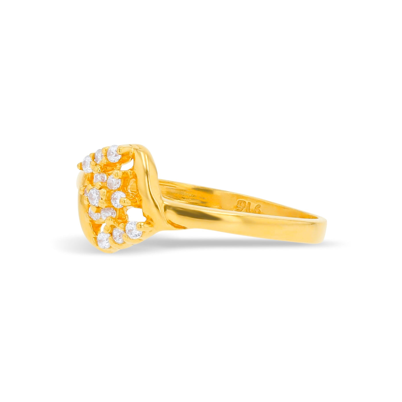 Lucchi Italy 22k Yellow Gold with Stone - Ring Style 83