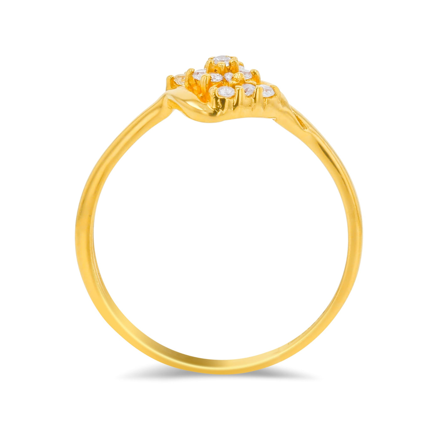 Lucchi Italy 22k Yellow Gold with Stone - Ring Style 83