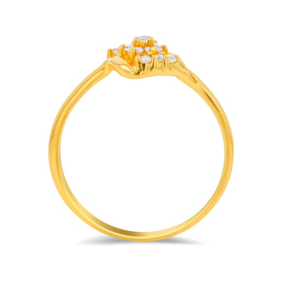 Lucchi Italy 22k Yellow Gold with Stone - Ring Style 83