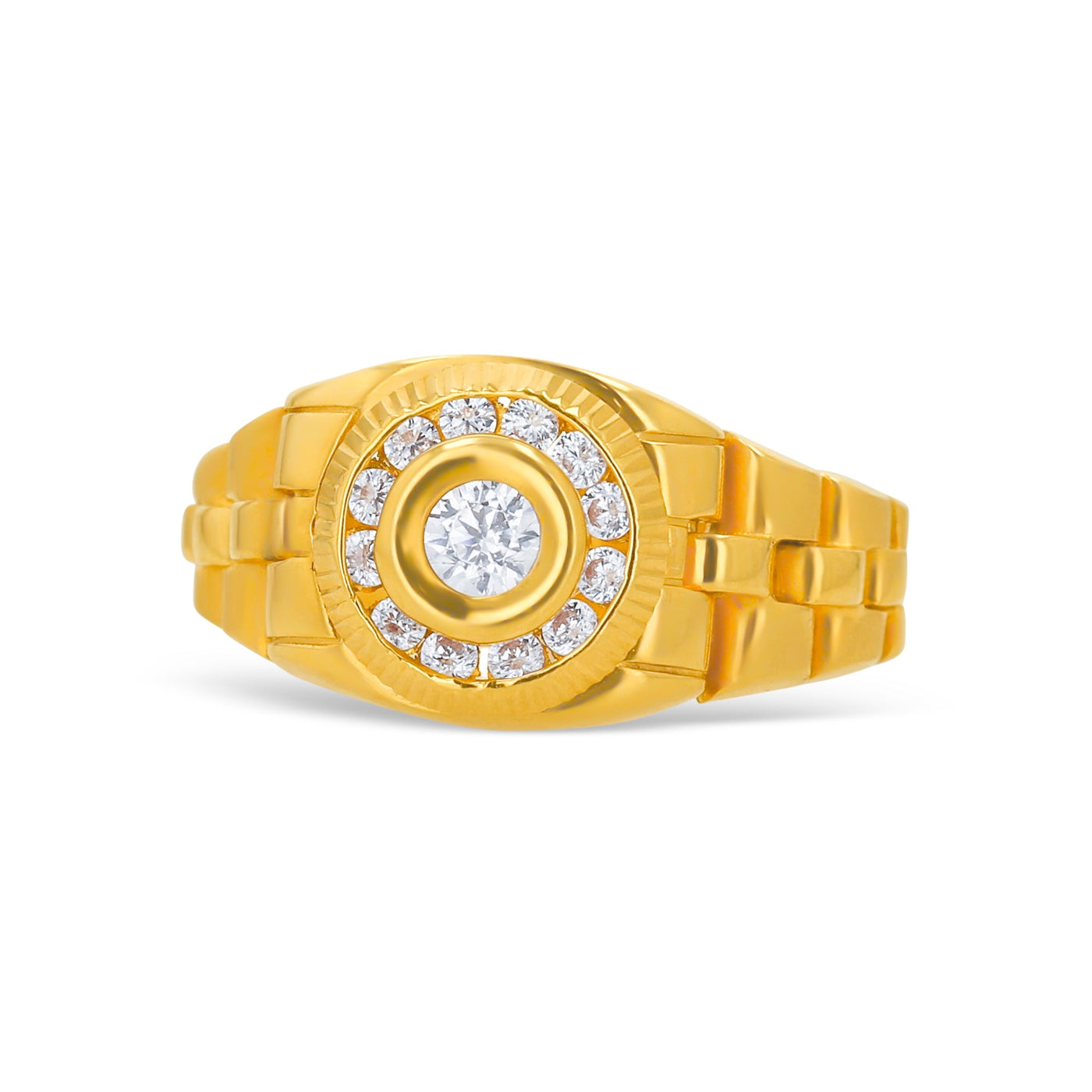 Lucchi Italy 22k Yellow Gold - Ring Style 64 (Men's Ring)