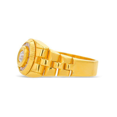 Lucchi Italy 22k Yellow Gold - Ring Style 64 (Men's Ring)
