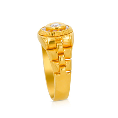 Lucchi Italy 22k Yellow Gold - Ring Style 64 (Men's Ring)