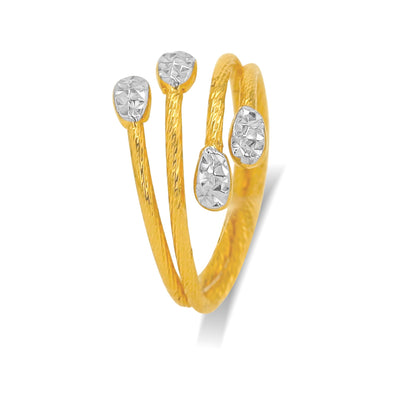 Lucchi Italy 22k Yellow and White Gold - Ring Style 76