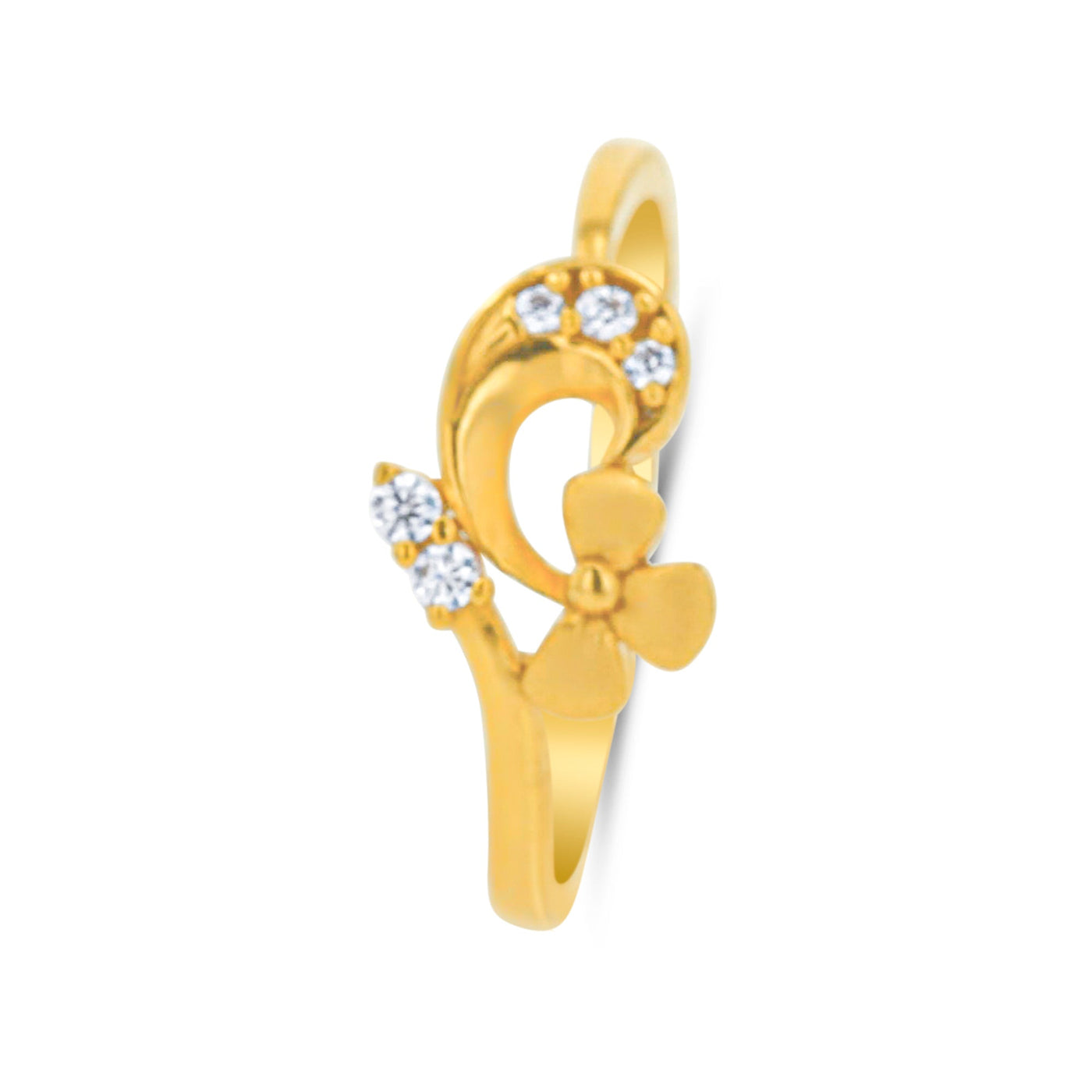 Lucchi Italy 22k Yellow Gold with Stone - Ring Style 79