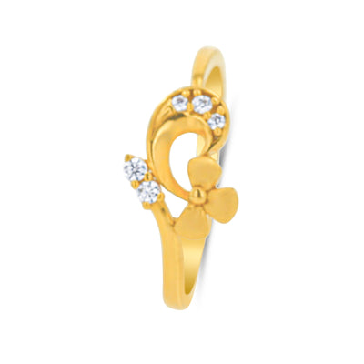 Lucchi Italy 22k Yellow Gold with Stone - Ring Style 79