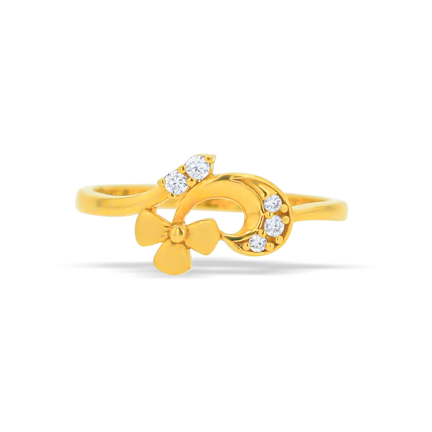Lucchi Italy 22k Yellow Gold with Stone - Ring Style 79