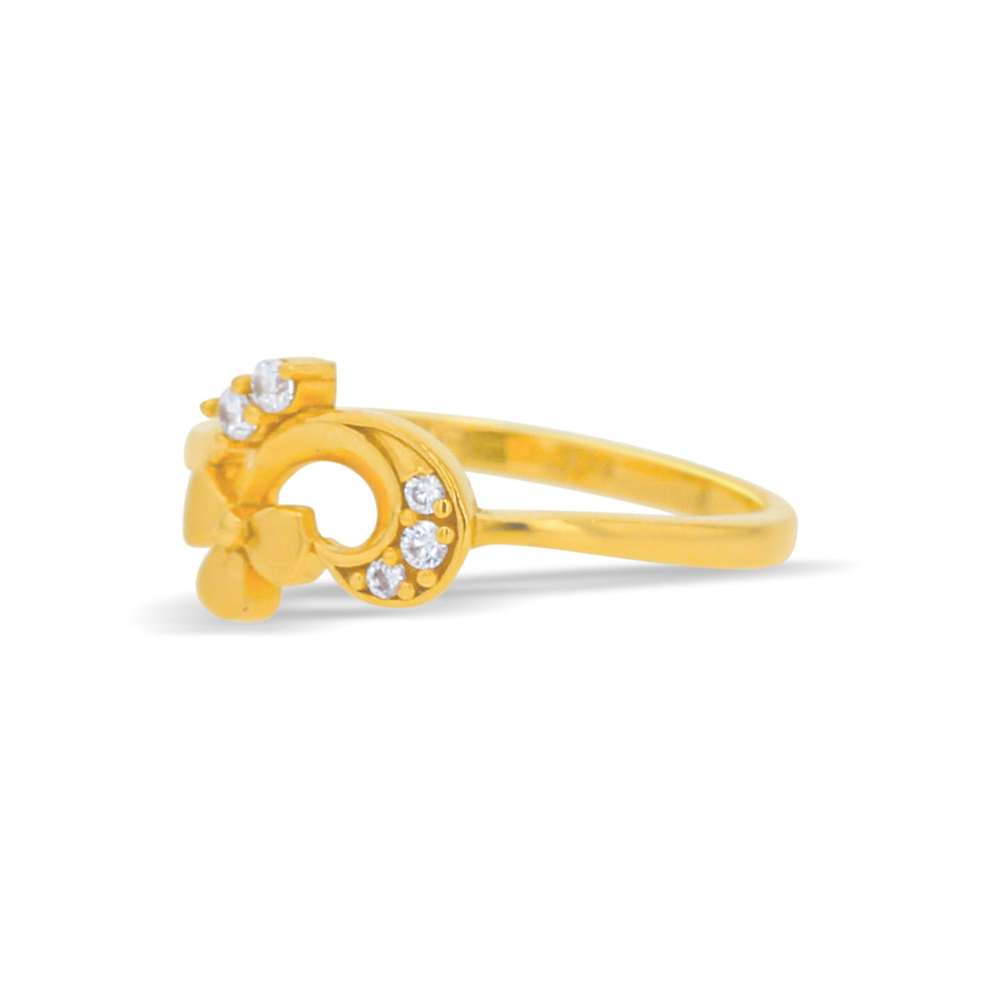 Lucchi Italy 22k Yellow Gold with Stone - Ring Style 79