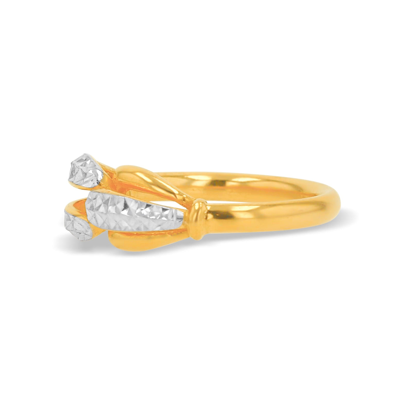 Lucchi Italy 22k Yellow and White Gold - Ring Style 84