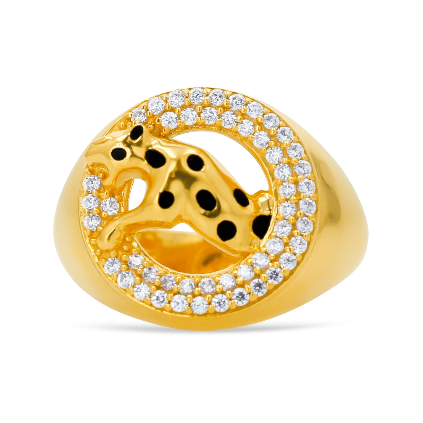 Lucchi Italy 22k Yellow Gold with Stone - Ring Style 69 (Men's Ring)