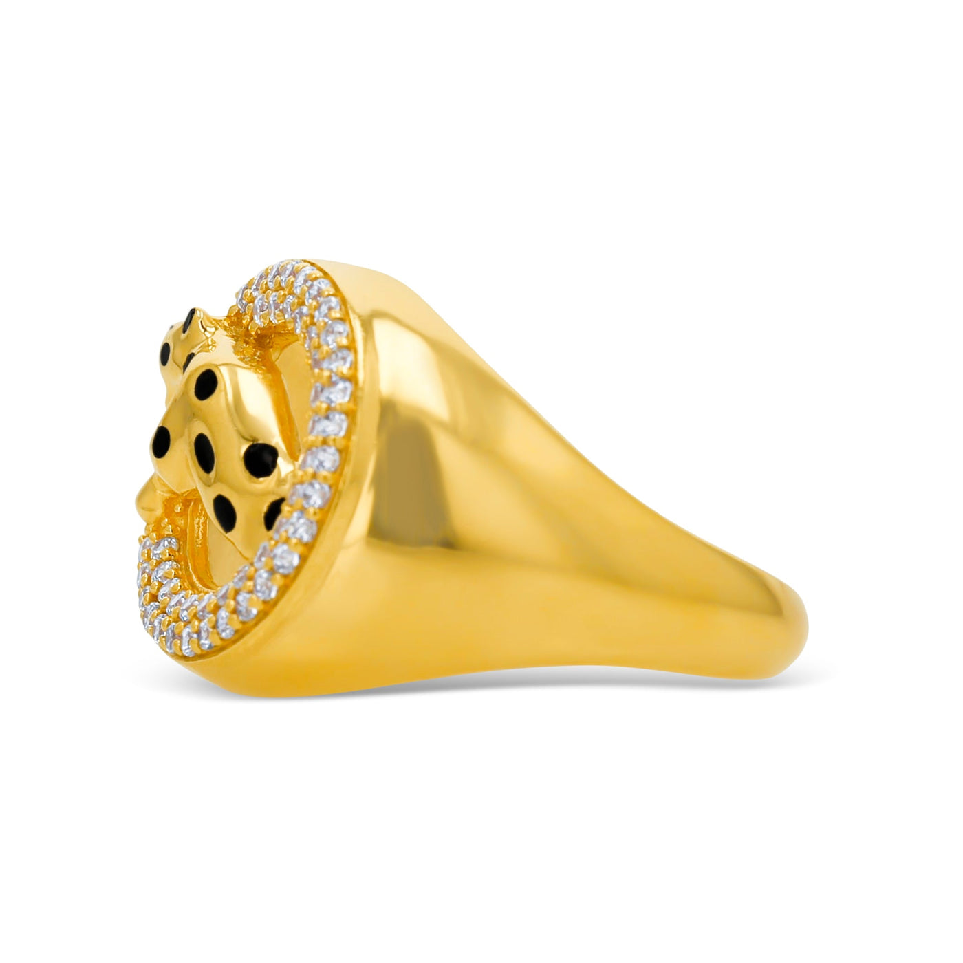 Lucchi Italy 22k Yellow Gold with Stone - Ring Style 69 (Men's Ring)