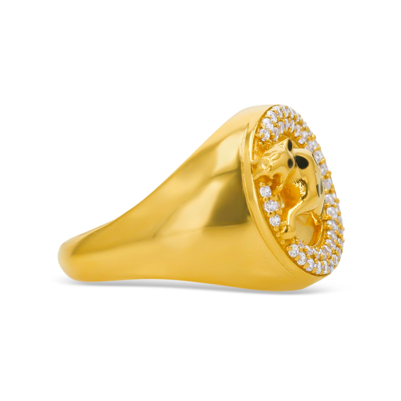 Lucchi Italy 22k Yellow Gold with Stone - Ring Style 69 (Men's Ring)