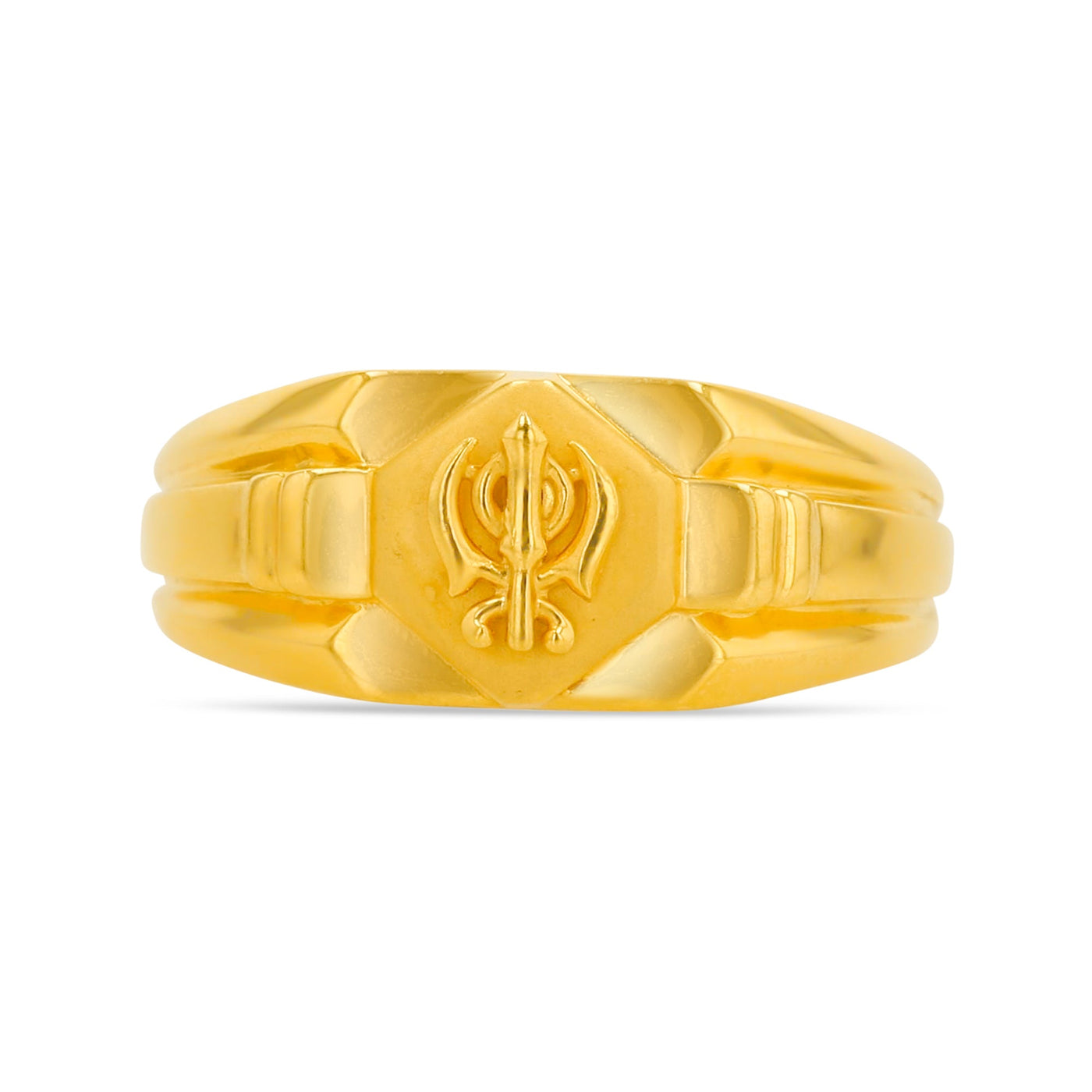 Lucchi Italy 22k Yellow Gold - Ring Style 60 (Men's Ring)