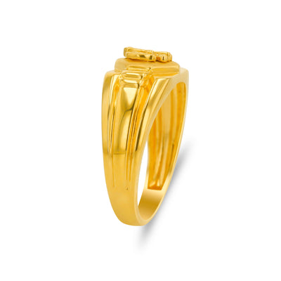Lucchi Italy 22k Yellow Gold - Ring Style 60 (Men's Ring)