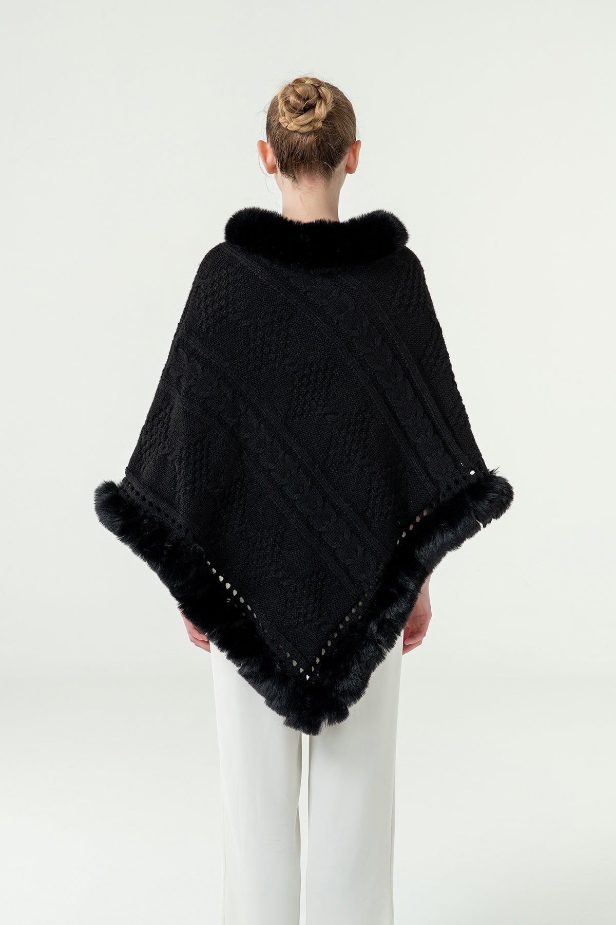 Lucchi Italy Women's Poncho - Black