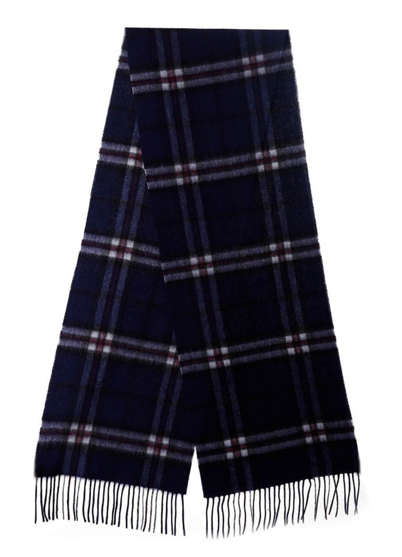 Lucchi Italy Scarf 100% Pure Lambs wool Navy