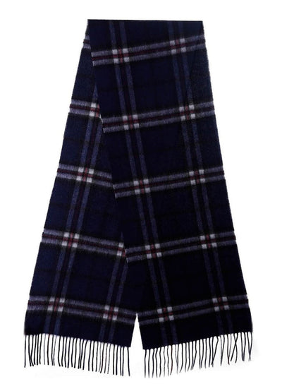 Lucchi Italy Scarf 100% Pure Lambs wool Navy