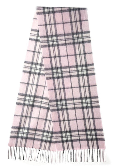 Lucchi Italy Scarf 100% Pure Lambswool Scottish Design Pink
