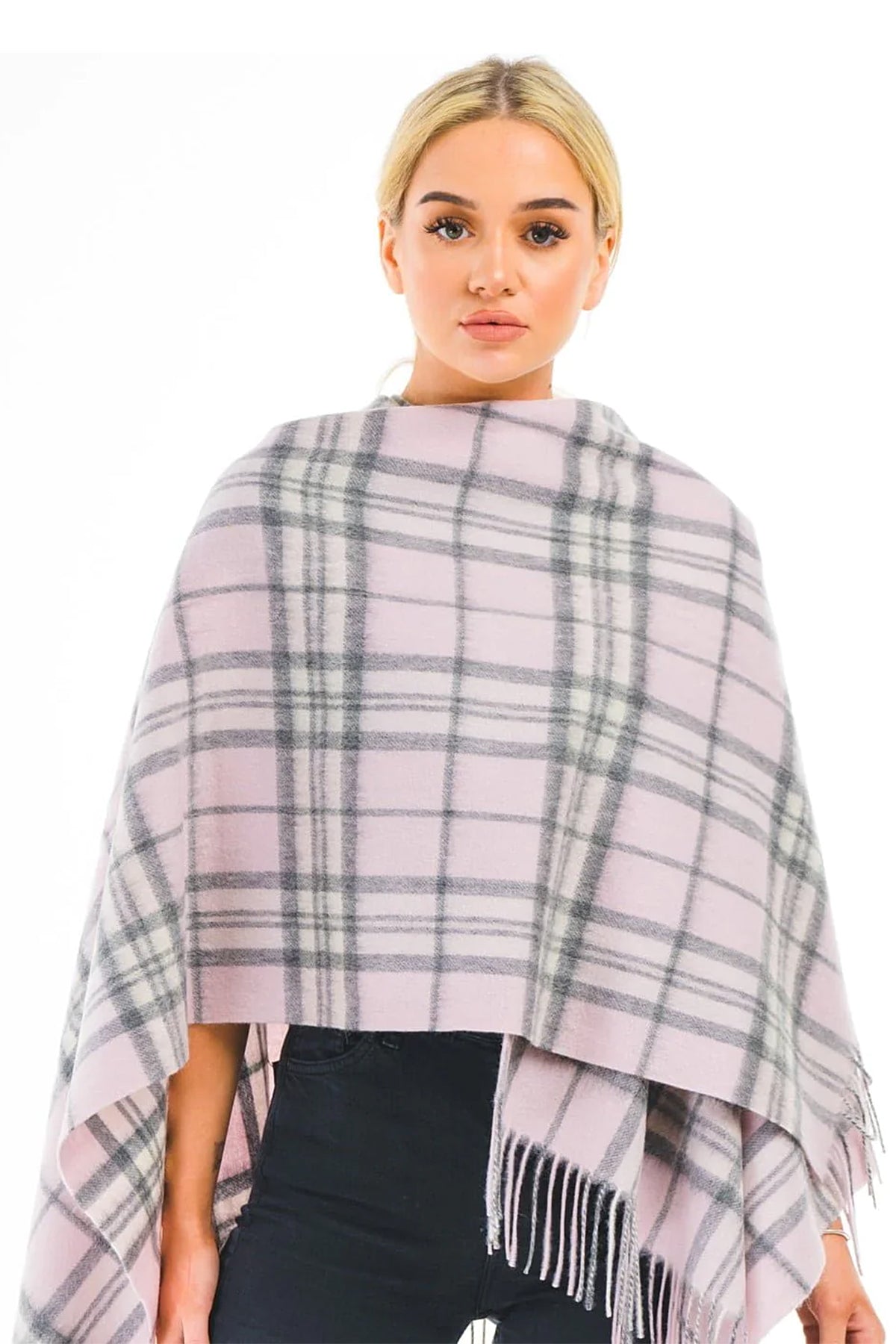 Lucchi Italy Thomson Pink Stole 100% Pure Lambswool