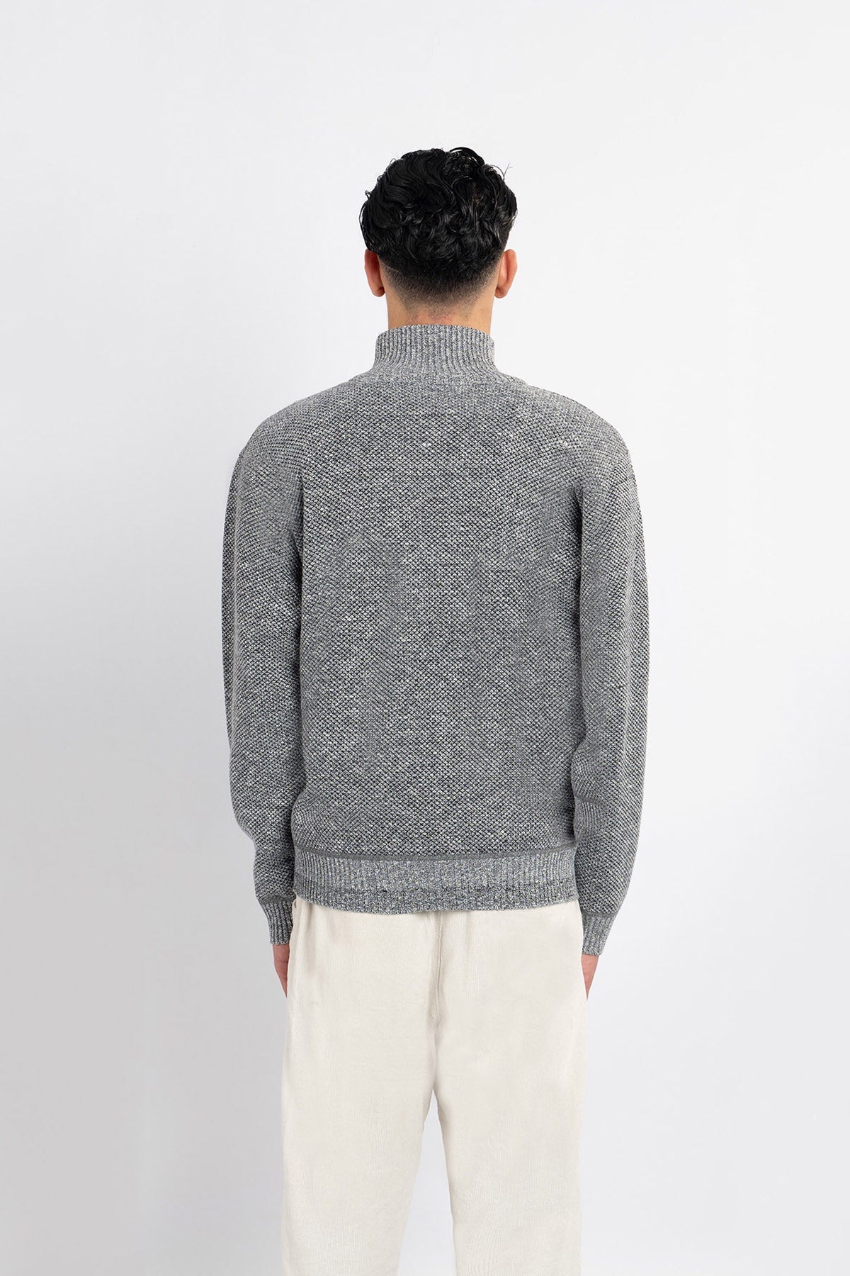 Lucchi Italy Men's Cardigan - Grey