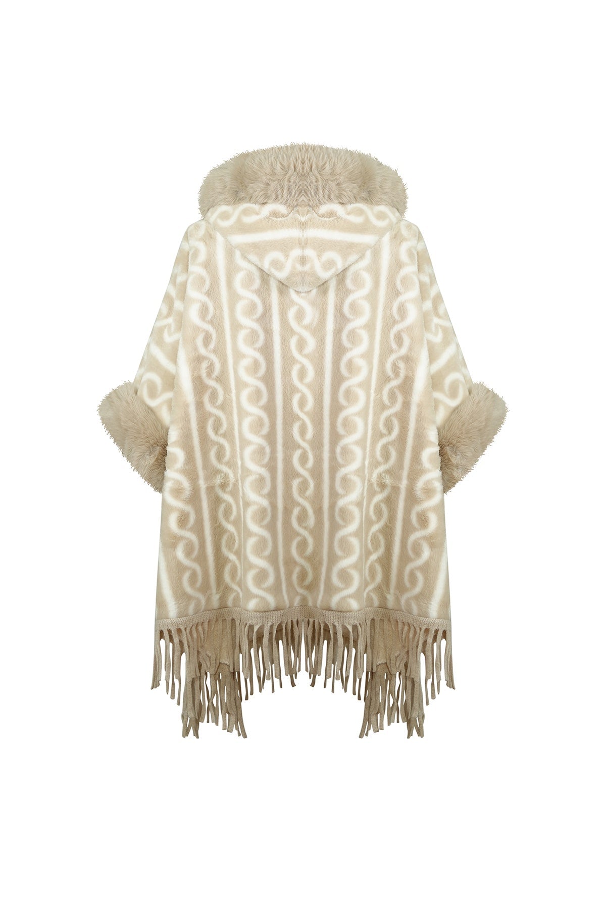 Lucchi Italy Women's Hooded Cape - Cream