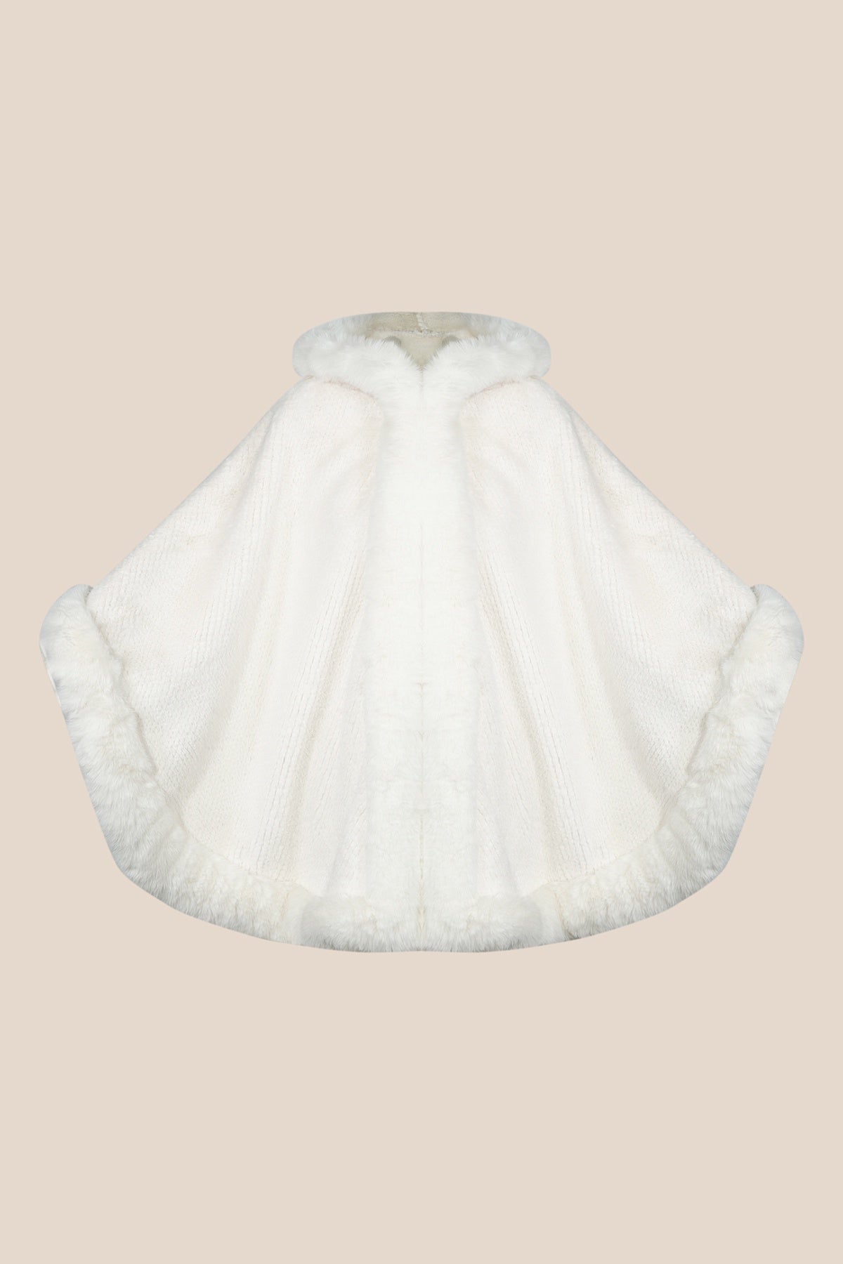 Lucchi Italy Women's Hooded Cape - White